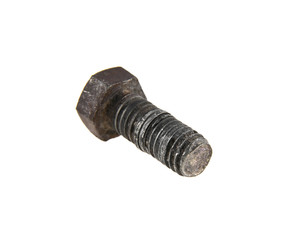 old bolt isolated on white background