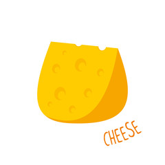 Cheese vector illustration isolated
