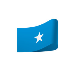 Somalia flag, vector illustration