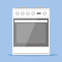 Kitchen stove vector illustration isolated