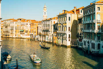 Romantic canals of Venice - Italy.