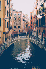 Fototapeta na wymiar Romantic canals of Venice - Italy.