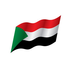 Sudan flag, vector illustration