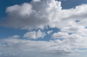beautiful cloudscape in blue sky background template