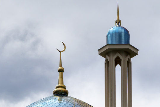 Fragment of the city mosque in Ust-Kamenogorsk (Oskemen)