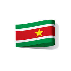 Suriname flag, vector illustration