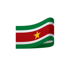 Suriname flag, vector illustration