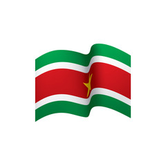 Suriname flag, vector illustration