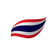 Thailand flag, vector illustration