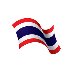 Thailand flag, vector illustration