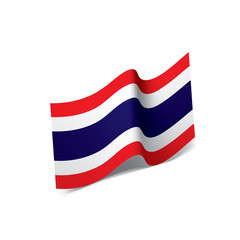 Thailand flag, vector illustration