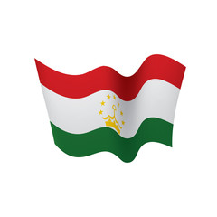 Tajikistan flag, vector illustration