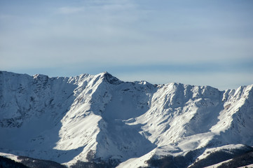 Snowy Caucasian mountains