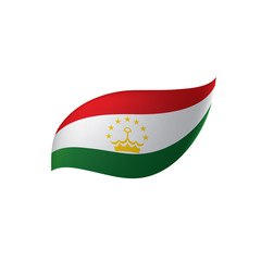 Tajikistan flag, vector illustration