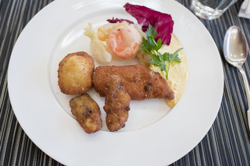 魚と貝と野菜のフリット