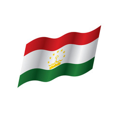 Tajikistan flag, vector illustration