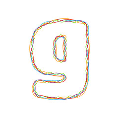 G Colorful String Letter Logo Icon Design