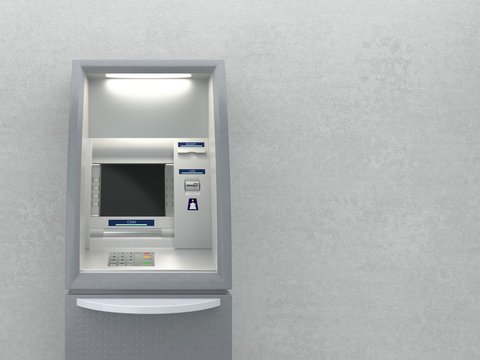 Atm machine on wall