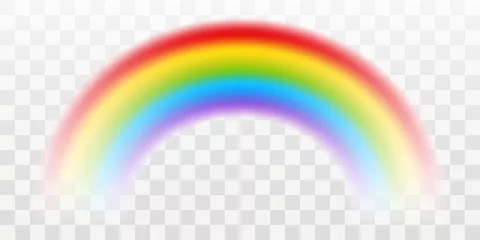 Foto op Plexiglas Vector rainbow with transparent effect © evgeniya_m