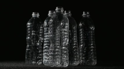 2957 Punching Plastic Water Bottles in Slow Motion