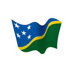 Solomon Islands flag, vector illustration