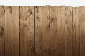 wooden board for background or texture isolated on white