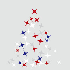 Colorful Stars Confetti, Mystery Sparkling Vector Background. Trendy Glowing Magic Glitter, Lights. Festive Falling Colorful Stars Confetti for Ads, Posters. 
