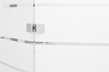 Obraz premium glass in the office partition. Black and White