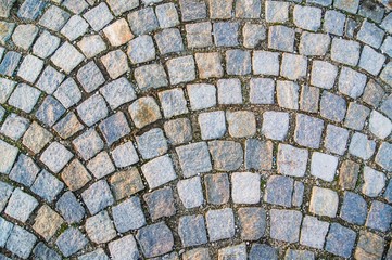 paving slab on the street