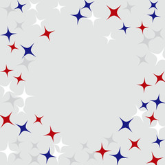 Colorful Stars Confetti, Mystery Sparkling Vector Background. Trendy Glowing Magic Glitter, Lights. Festive Falling Colorful Stars Confetti for Ads, Posters. 
