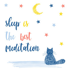 Handmade childish card background. Handwritten lettering and doodle shapes. Abstract sketch for card, invitation, book, diary, brochures, scrapbook, poster, album, workshop advertising t shirt etc.