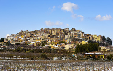 panoramic view of Horta de Sant Joan, Spain