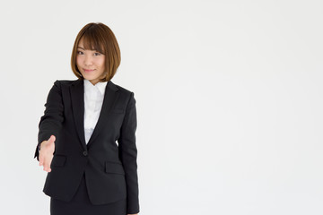 Obraz premium スーツの日本人女性