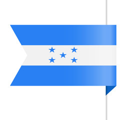 Honduras Flag Vector Bookmark Icon