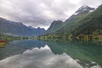 Fototapeta na wymiar Fjords view 