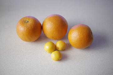 oranges on the table