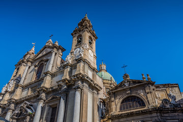 Fototapeta na wymiar Chiesa di Sant'Ignazio all'Olivella, città di Palermo IT