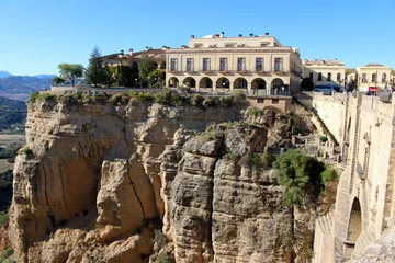 Keuken foto achterwand Ronda Puente Nuevo A beautlful view of the hotel and the bridge Puente Nuevo in Ronda/ Andalucia, Spain