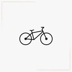 bicycle line icon
