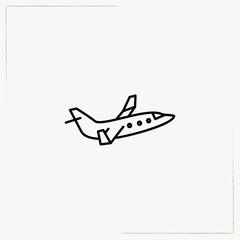 airplane line icon