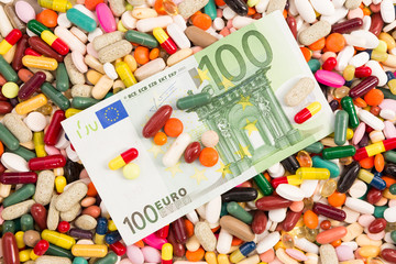 One hundred euros on many pills.