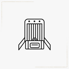 check baggage line icon