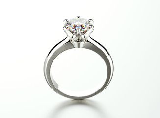 3D illustration gold rings.  Fashion accessory. Jewelry