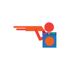 Laundry Hunt Logo Icon Design