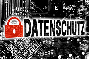 Datenschutz mit Leitplatine Konzept