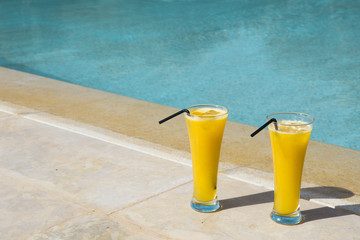 Orange Juice at the pool 