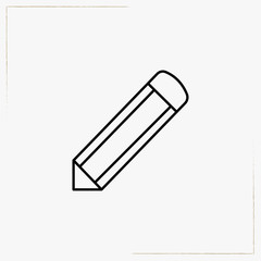 color pencil line icon