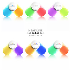 Brochure header layout template