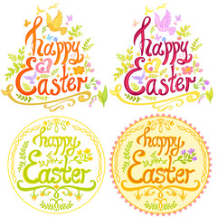 Happy Easter lettering