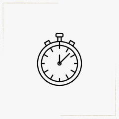 stopwatch line icon